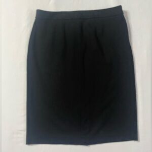 Jones New York Signature Black Pencil Skirt With Gold Black Zipper